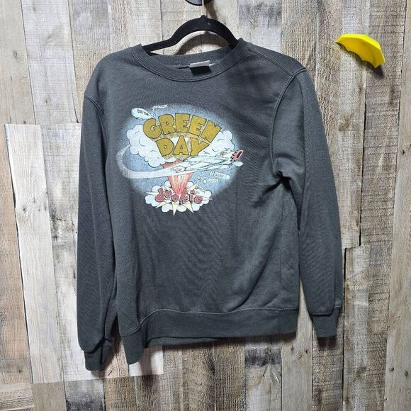 Green Day Dookie Album Logo Official Long Sleeve Crewneck Sweatshirt - Picture 1 of 5